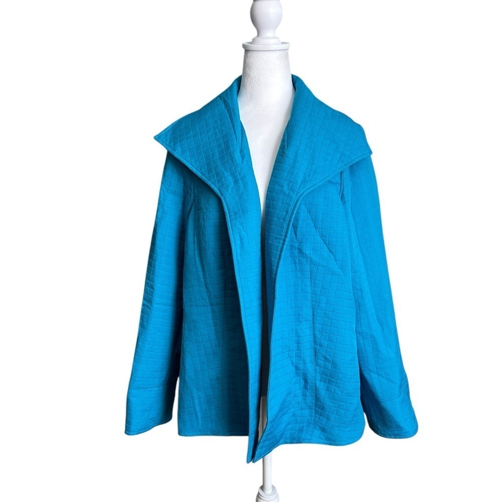Women’s For Cynthia Quilted Jacket Blue Light Weight Size 1X